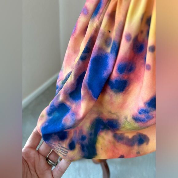 Rokh silky cut out top with spaghett  straps for tent the runway. sz42 us 10 - Picture 8 of 9